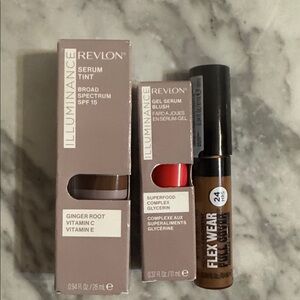 Revlon Flex Wear Full Cover Concealer - Soft Nutmeg (601) & Striking Rose (120)